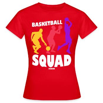 Équipe de basket-ball - T-shirt Femme - rouge - Devant - AI Model Female 172 dark (172cm)