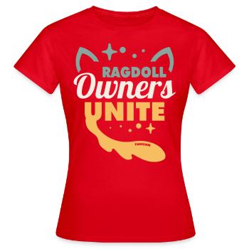 Ragdoll Besitzer - Frauen T-Shirt - Rot - Vorne - AI Model Female 172 dark (172cm)