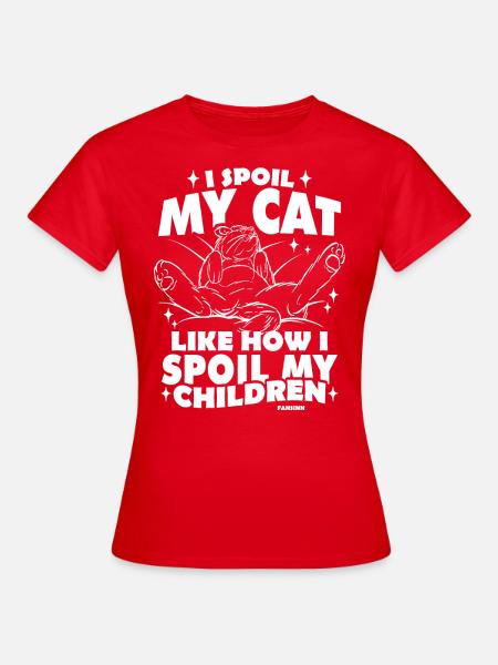 Katzenmama - Frauen T-Shirt - Rot