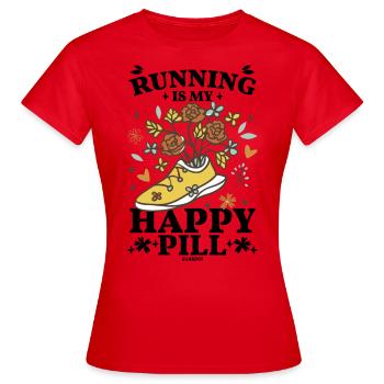 Courir - T-shirt Femme - rouge - Devant - AI Model Female 172 dark (172cm)