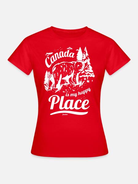 Canada - T-shirt Femme - rouge