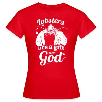 gros homard crabe épineux homard - T-shirt Femme - rouge - Devant - AI Model Female 172 dark (172cm)