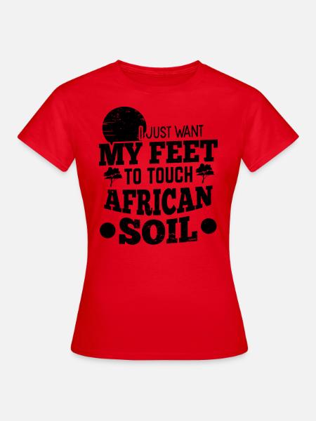 Afrikanische Erde - Frauen T-Shirt - Rot