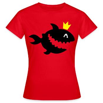 Hai - Frauen T-Shirt - Rot - Vorne - AI Model Female 172 dark (172cm)