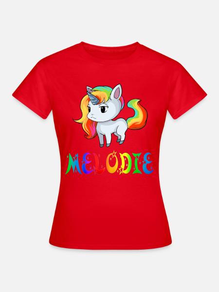 Einhorn Melodie - Frauen T-Shirt - Rot