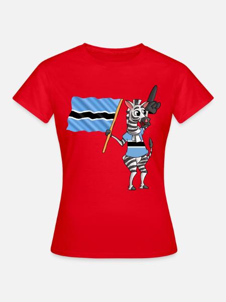 Botsuaner Zebra - Frauen T-Shirt - Rot