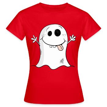 Lunatique drôle fantôme je halloween - T-shirt Femme - rouge - Devant - AI Model Female 172 dark (172cm)