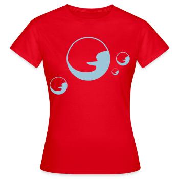 Soapbubble Seifenblasen schaum - Frauen T-Shirt - Rot - Vorne - AI Model Female 172 dark (172cm)