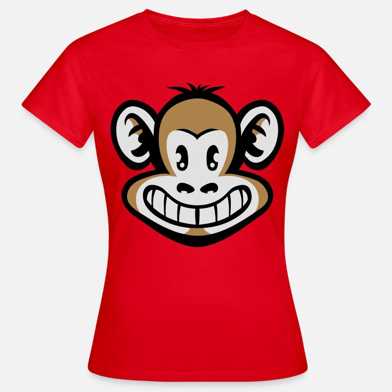 Cartoon monkey flex - Women's T-Shirt - red