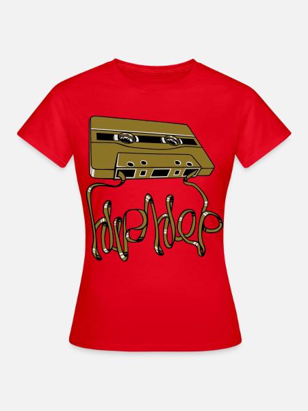 Hip-Hop-Kassette - Frauen T-Shirt - Rot