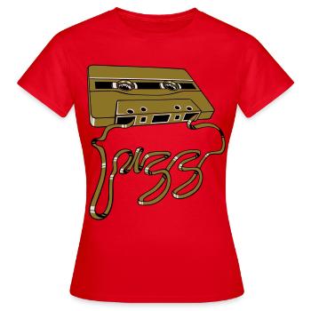 Cassette audio de jazz flex - T-shirt Femme - rouge - Devant - AI Model Female 172 dark (172cm)