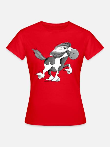 Lustiger Isländer - Islandpferd - Isi - Frauen T-Shirt - Rot