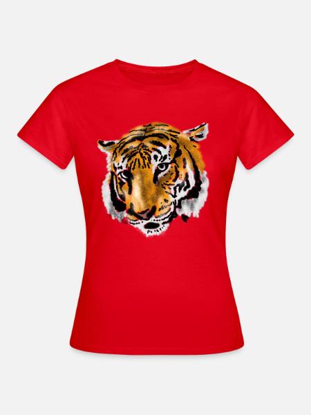 Tiger - Frauen T-Shirt - Rot