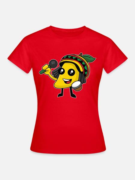 Jamaikanische Karaoke - Frauen T-Shirt - Rot
