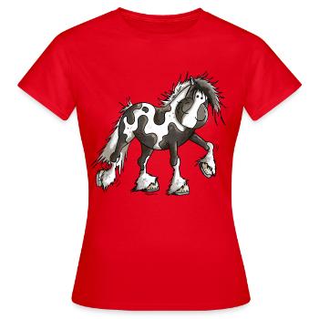 Taciana the Irish Tinker - Women's T-Shirt - red - Front - AI Model Female 172 dark (172cm)