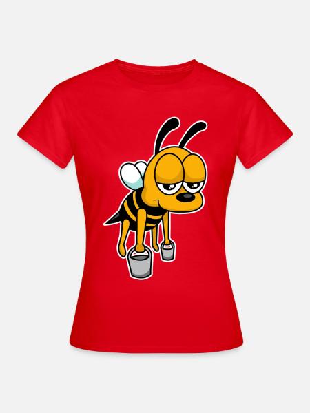 Arbeits-Biene - Frauen T-Shirt - Rot