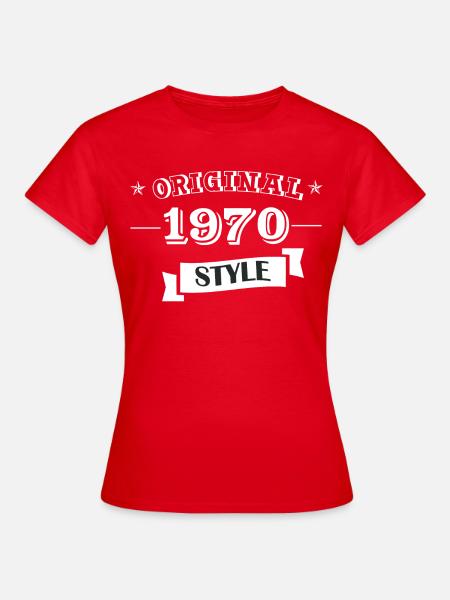 Original 1970 Style - Frauen T-Shirt - Rot