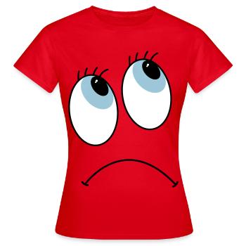 eyes - Women's T-Shirt - red - Front - AI Model Female 172 dark (172cm)