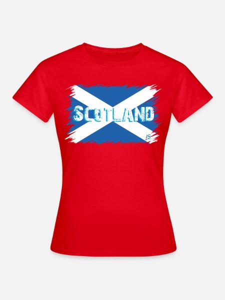 Schottische Flagge 2 - Frauen T-Shirt - Rot