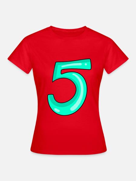 5 - Frauen T-Shirt - Rot