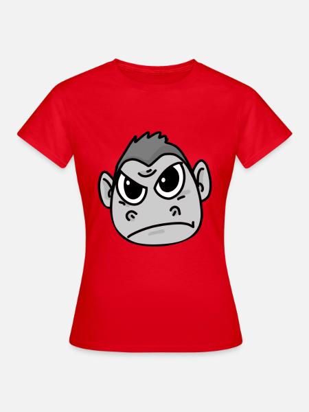 Gorilla wütend - Frauen T-Shirt - Rot