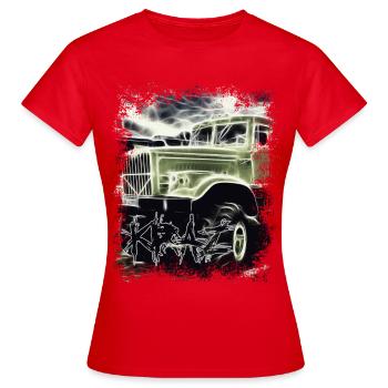Kraz Truck RDA - T-shirt Femme - rouge - Devant - AI Model Female 172 dark (172cm)