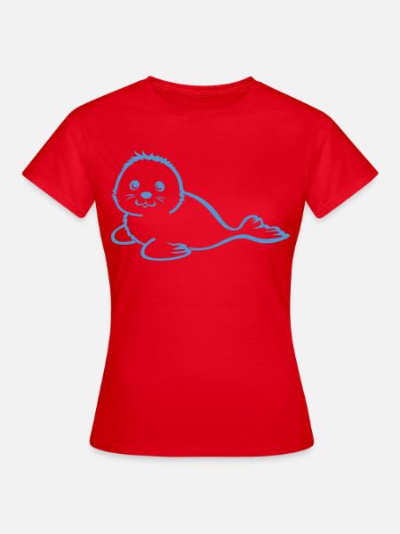 robbie blau - Frauen T-Shirt - Rot