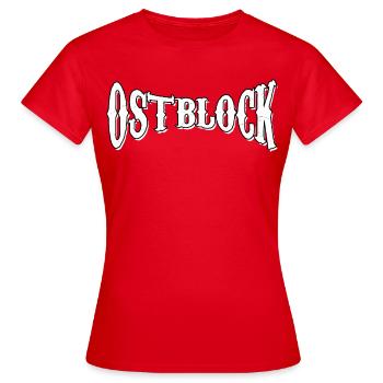 osten ostblock ossi ddr mauer retro vintage shirt - Frauen T-Shirt - Rot - Vorne - AI Model Female 172 dark (172cm)