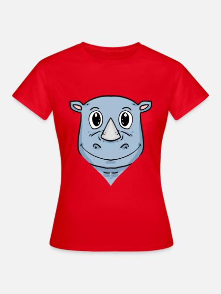 Nashorn - Frauen T-Shirt - Rot