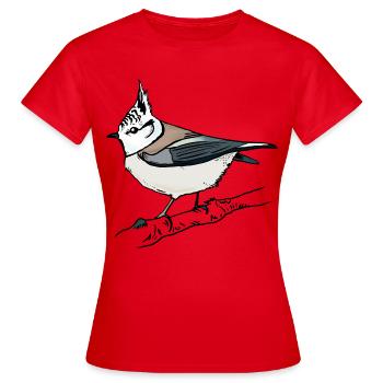Crested - Women's T-Shirt - red - Front - AI Model Female 172 dark (172cm)