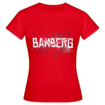 8600 Bamberg Bamberger Stadt Oberfranken Geschenk - Frauen T-Shirt - Rot - Vorne - AI Model Female 172 dark (172cm)