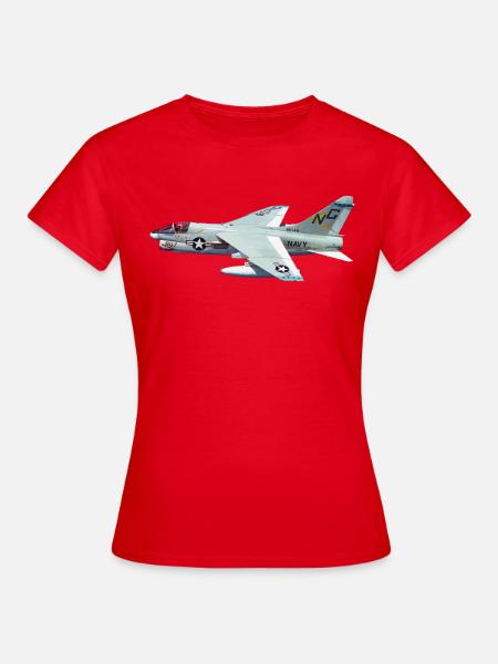 A-7 Corsair II - Frauen T-Shirt - Rot