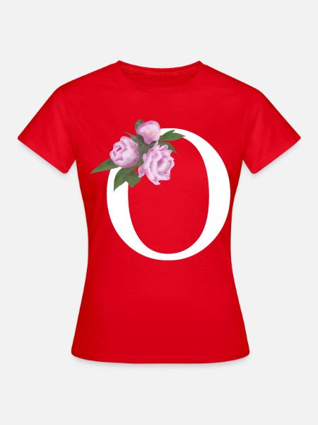 O - Frauen T-Shirt - Rot
