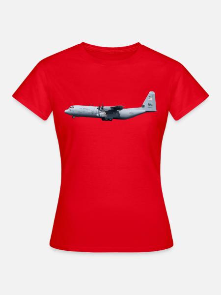 C-130 Super Hercules - Frauen T-Shirt - Rot