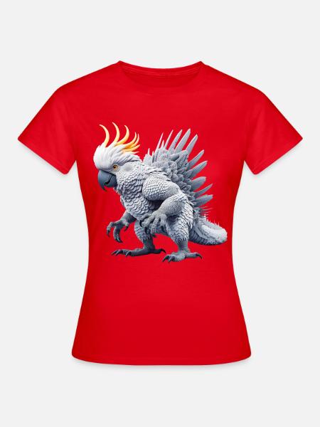 Kakaduzilla (01) - Frauen T-Shirt - Rot