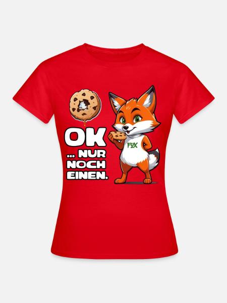 Foxy Cookie Fun - Frauen T-Shirt - Rot