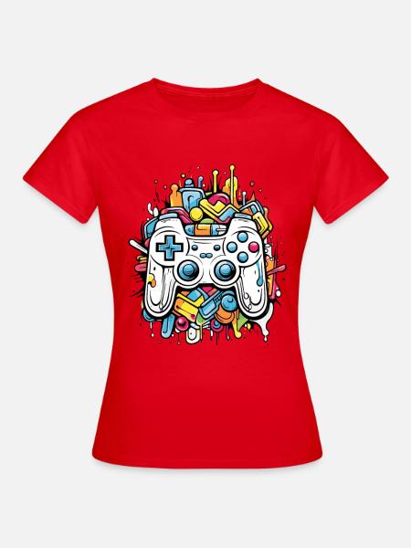 Game Controller - Frauen T-Shirt - Rot