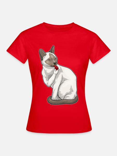 Siamkatze Schiedsrichter Pfeife - Frauen T-Shirt - Rot