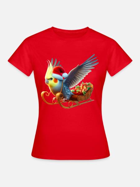 Weihnachtsnymph (02) - Frauen T-Shirt - Rot