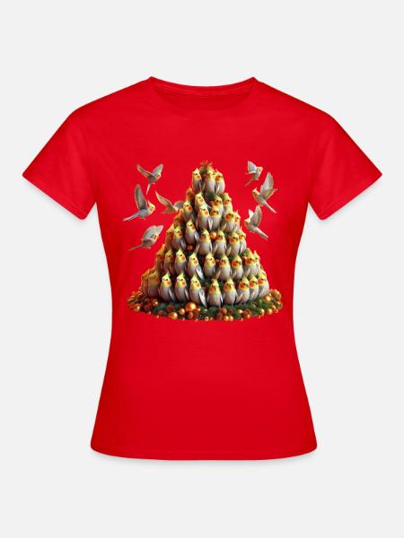 Weihnachtsbaum (02) - Frauen T-Shirt - Rot