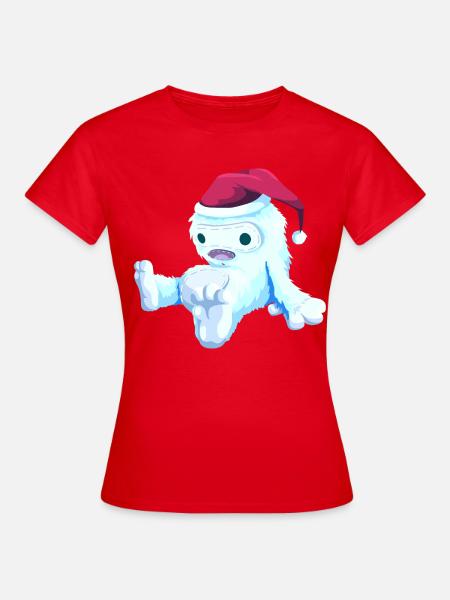 Weihnachtspuppe - Frauen T-Shirt - Rot