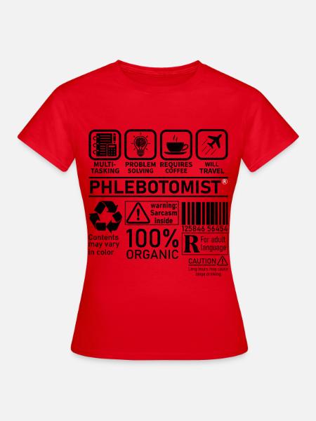 Phlebotomist multi tasking problem solving - Frauen T-Shirt - Rot