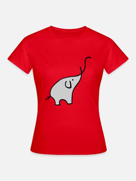 Elephan - Frauen T-Shirt - Rot