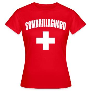 Parasol de garde, sauveteur - T-shirt Femme - rouge - Devant - AI Model Female 172 dark (172cm)