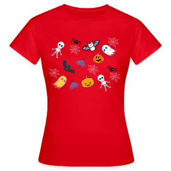 Halloween Crew - Women's T-Shirt - red - Front - AI Model Female 172 dark (172cm)