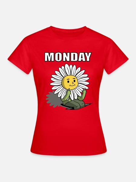 Montag - Frauen T-Shirt - Rot