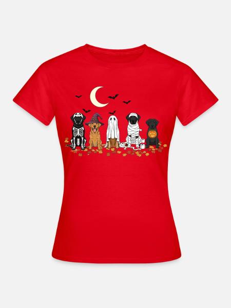 Halloween Labrador spukfestival - Frauen T-Shirt - Rot
