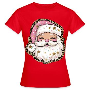 Santa Claus - Frauen T-Shirt - Rot - Vorne - AI Model Female 172 dark (172cm)