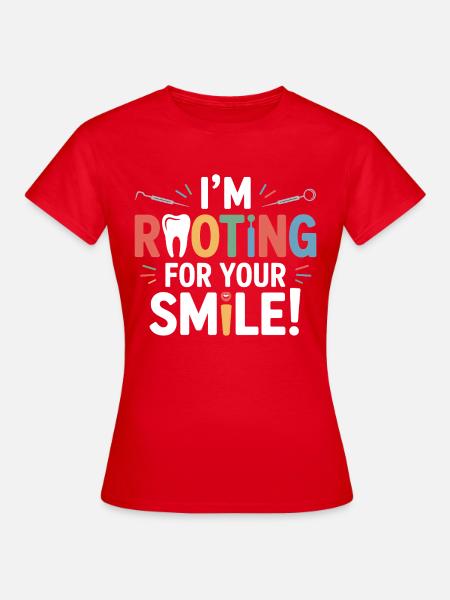 Dentale Artikulatoren Technisches Design - Frauen T-Shirt - Rot