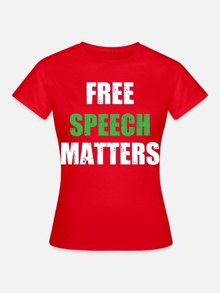Redefreiheit Zählt - Frauen T-Shirt - Rot